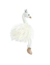 Cisne blanco, oro con corona brillante 40cm