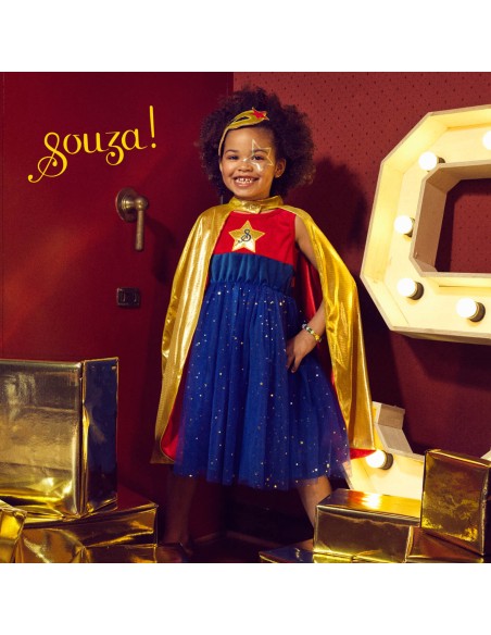 Disfraz Súper Héroe Girl de Souza 5-7 años