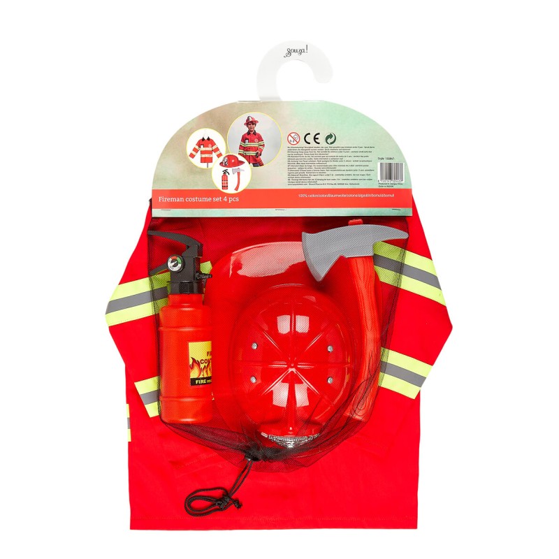 Conjunto disfraz bomberos 4-7 años de Souza