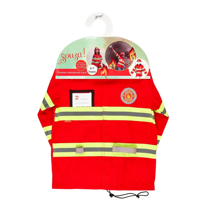 Conjunto disfraz Bombero 4-7 años de Souza