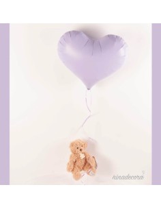 osito con corazon helio san valentin enamorados