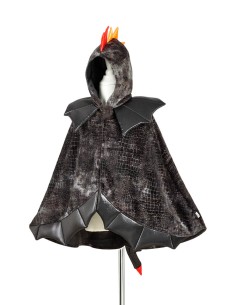 Disfraz capa dragón negro de Souza Talla 4-7 años