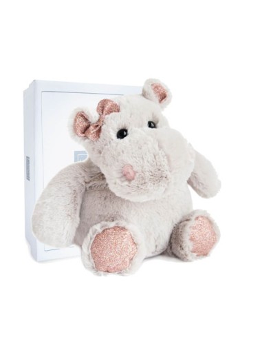 Peluche hipopótamo señorita 25 cm + caja regalo