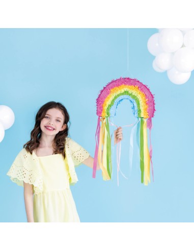 Piñata colorida arco iris
