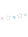 Guirnalda estrellas tonos pastel unicorn, 2m