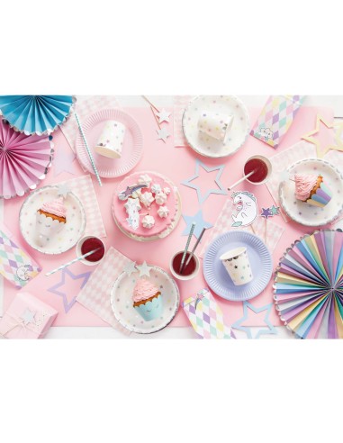 Guirnalda estrellas tonos pastel unicorn, 2m