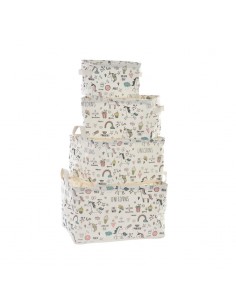 Cesta de tela unicornio, plegable