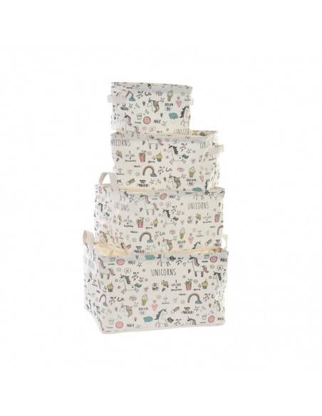 Cesta de tela unicornio, plegable Cesta de tela unicornio, plegable