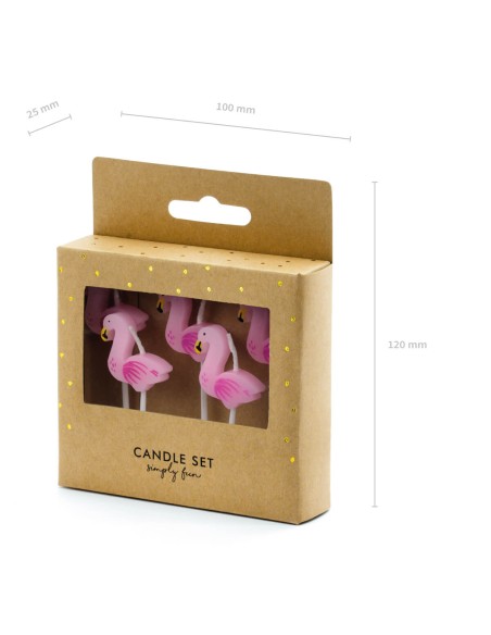 Velas flamencos rosas