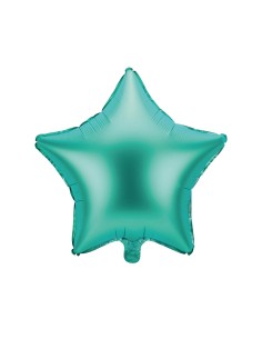 Globo foil forma estrella color verde 48 cm, 19"