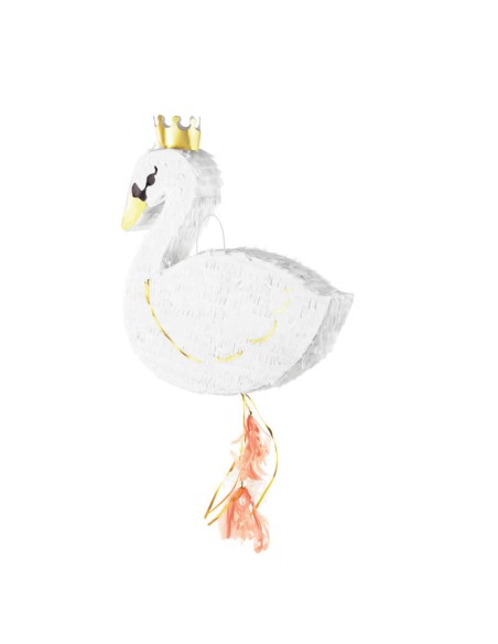 Piñata de cisne blanco