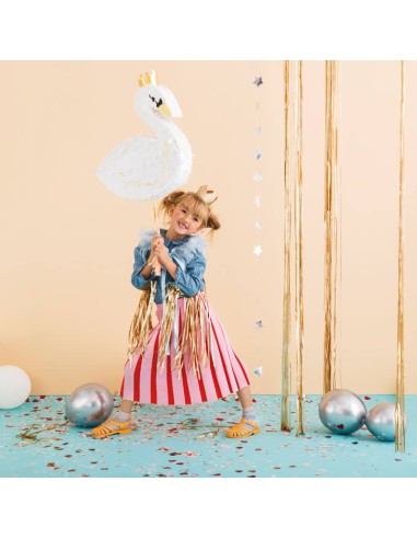 Piñata de cisne blanco