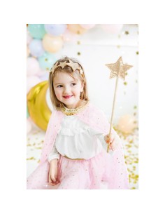 Diadema estrellas doradas glitter 2