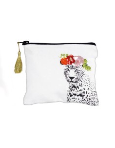 Monedero de tela, Leopardo con lentejuelas