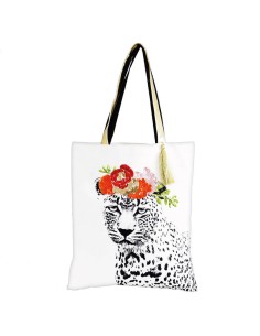 Bolsa de tela, Leopardo con lentejuelas tote bag