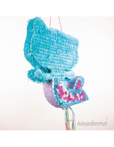 piñata gato sirena la casa de muñecas de Gabby