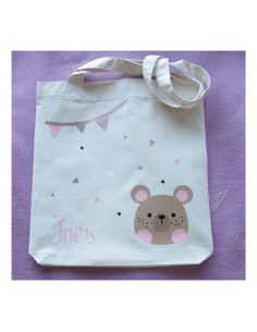 Bolsa de tela osito personalizada
