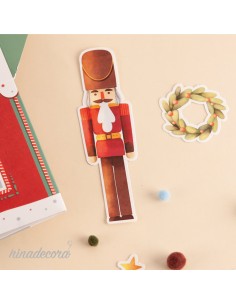 Caja casita roja, con figuras Navidad DIY 2