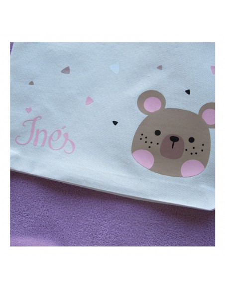Bolsa de tela osito personalizada