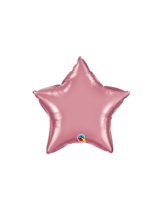 Globo foil estrella rosa mauve 20''