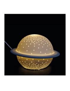 Lámpara planeta porcelana luz led 2