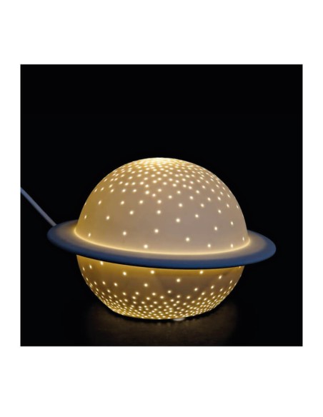 Lámpara planeta porcelana luz led