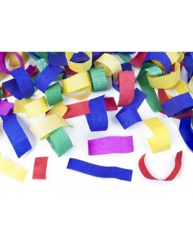 Cañón confetti colores, 20 cm