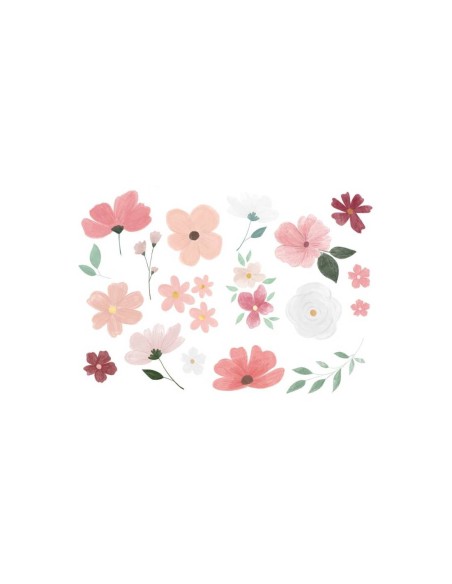 Tatuaje temporal, mix flores del amor