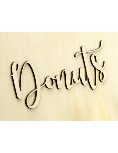 Stand Donut Bar de madera reutilizable