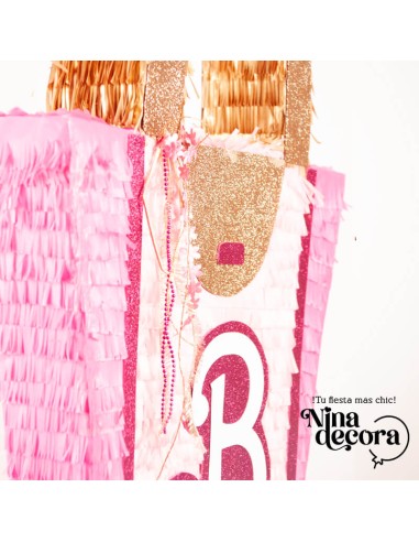 Piñata bolso Barbie para fiesta