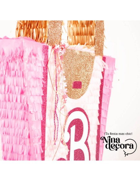 Piñata bolso Barbie para fiesta
