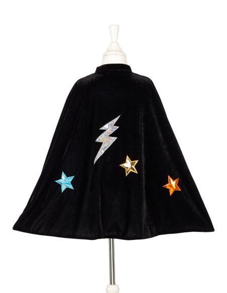 Disfraz capa negra Súper Héroe de Souza 4-8 años