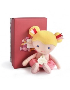 Muñeca Demoiselle color mango 16 cm + cajita regalo