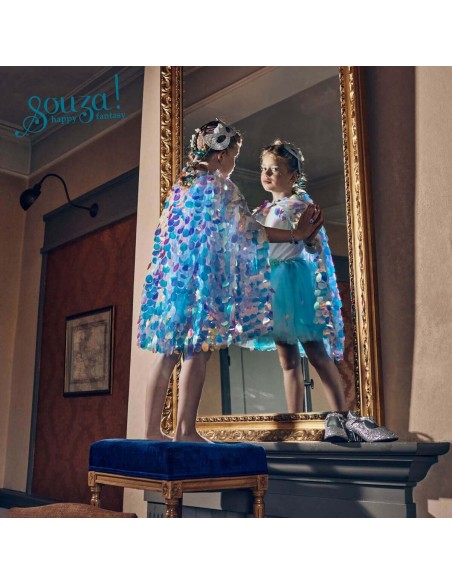 Disfraz capa Lorelie sirenita de Souza Talla 5-7 años