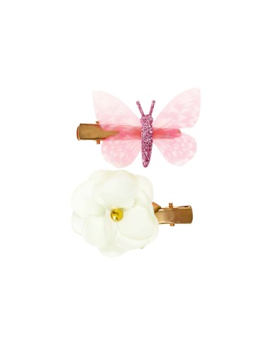 Pinzas cabello Nanouk mariposa & flor de Souza
