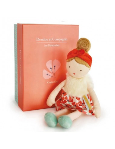Muñeca demoiselle amapola 30 cm + caja regalo