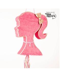 Piñata silueta Barbie para...