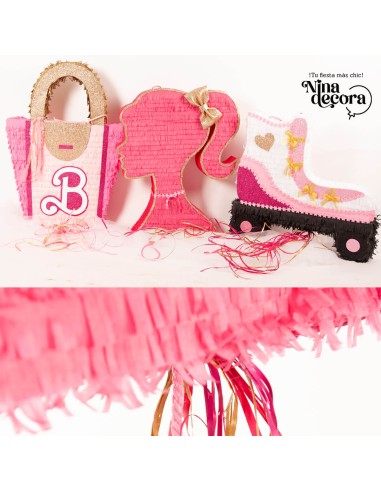 Piñata patín Barbie para fiesta