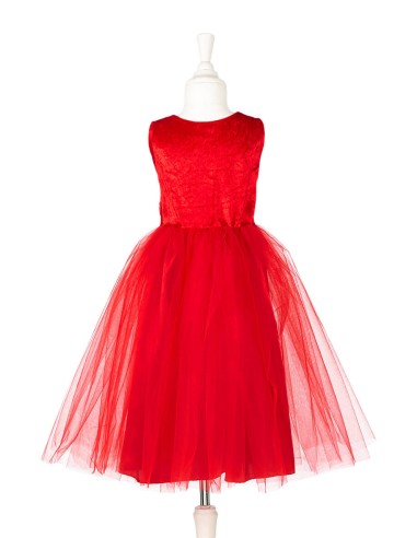 Disfraz vestido rojo Scarlet de Souza Talla 5-7...