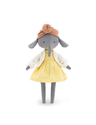 Peluche elefante Alice de Orange Toys, 34 cm. Se compone de materiales naturales y respetuosos con el medio ambiente