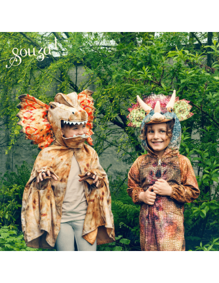 Disfraz capa triceratops de Souza Talla 4-7 años